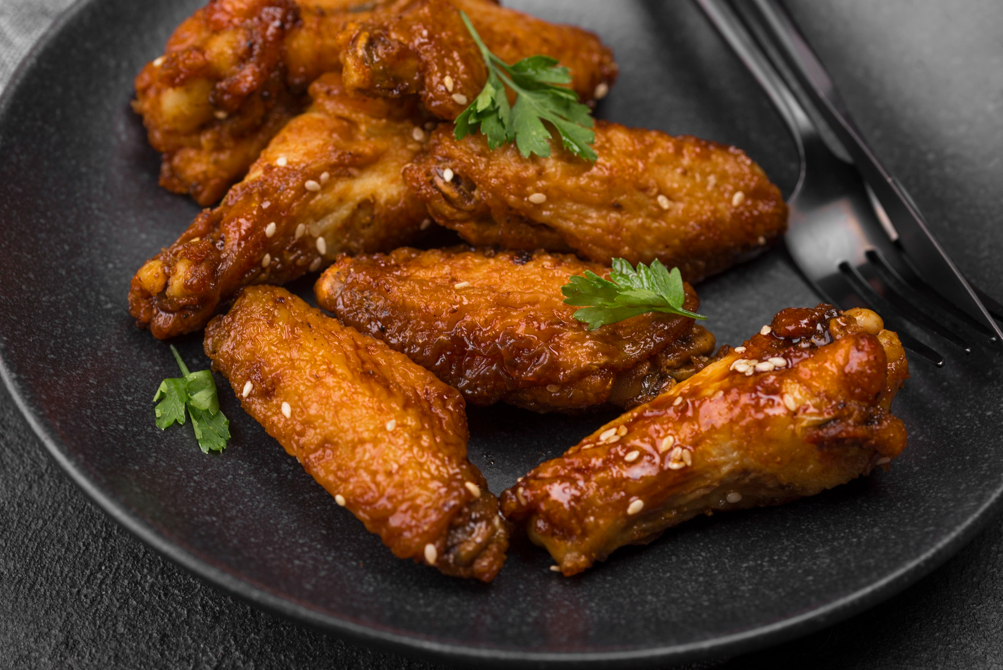 crispy grilled chicken wings